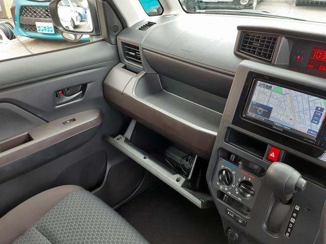 ルーミー X 禁煙車 後期型 衝突軽減ブレーキ 左側電動スライドドア ETC 前後障害物センサー 社外ナビ フルセグTV DVDビデオ Bluetooth CD バックカメラ プッシュスタート オートライト(49枚目)