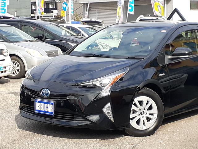 プリウス Sセーフティプラス 禁煙 セーフティセンス Aクルコン HUD LEDヘッドライト フォグランプ 純正9インチナビ 地デジTV Bluetooth DVD再生 SD バックカメラ ETC2.0 前後センサー 前後ドラレコ(56枚目)