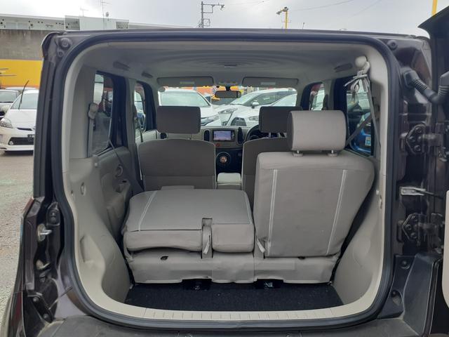 キューブ １５Ｘ　禁煙　キセノンヘッドライト　オートエアコン　インテリキー　ＥＴＣ　カロッツェリアナビ　地デジＴＶ　Ｂｌｕｅｔｏｏｔｈ　ＤＶＤ再生　ＳＤ　ＵＳＢ　バックカメラ　電動格納ミラー　ドアバイザー　ベンチシート（24枚目）