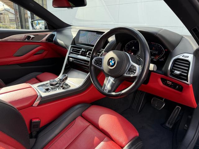８シリーズ ８４０ｉ　グランクーペ　Ｍスポーツ　全国２年保証付　フィオナレッドブラック　エクステンド・レザー・メリノ　２０ＡＷ　パノラマサンルーフ　Ｍテクニックスポーツパッケージｈａｒｍａｎ／ｋａｒｄｏｎ　後輪操舵　ベンチレーション　Ｍスポブレーキ（7枚目）
