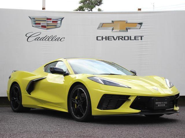 シボレーコルベット シルバーフレイムシリーズ 法人1オーナー 限定外装カラー アクセラレートイエローメタリック イエローブレーキキャリパー イエローシートベルト カーボンフラッシュペイントホイル(7枚目)