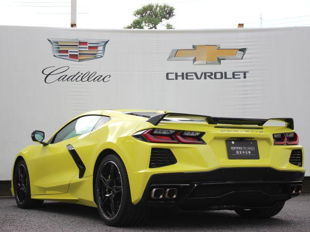 シボレーコルベット シルバーフレイムシリーズ 法人1オーナー 限定外装カラー アクセラレートイエローメタリック イエローブレーキキャリパー イエローシートベルト カーボンフラッシュペイントホイル(10枚目)