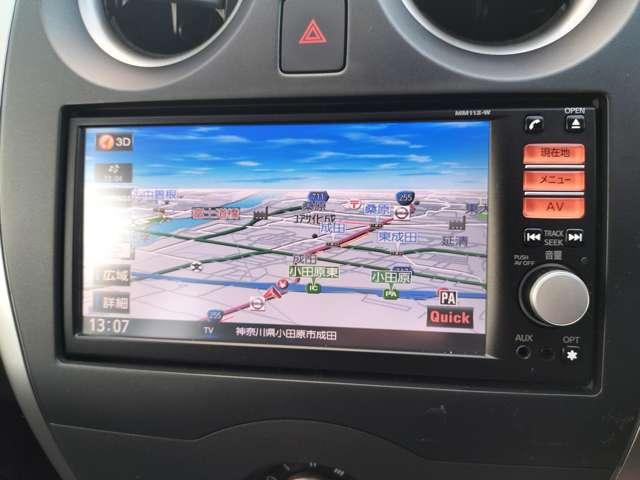 ノート X ETC搭載 記録簿付き スマトキー セキュリティーアラーム キーレス 運転席助手席エアバッグ ナビTV ワンセグ バックカメラ エアコン パワーウィンドウ パワーステアリング ABS メモリーナビ(9枚目)