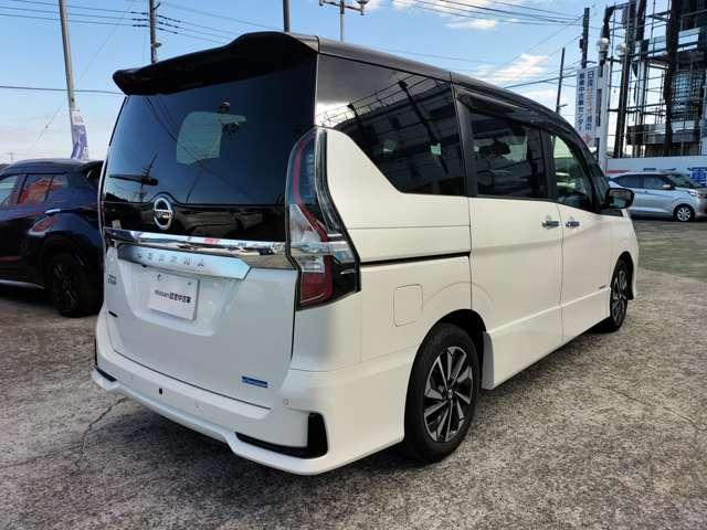セレナ ハイウェイスターV アルミ 衝突被害軽減 LDP エアバッグ 両側オートスライドドア LEDライト インテリジェントキー 点検記録簿 メモリーナビ アダプティブクルーズコントロール アイドリングストップ ナビTV ABS(3枚目)