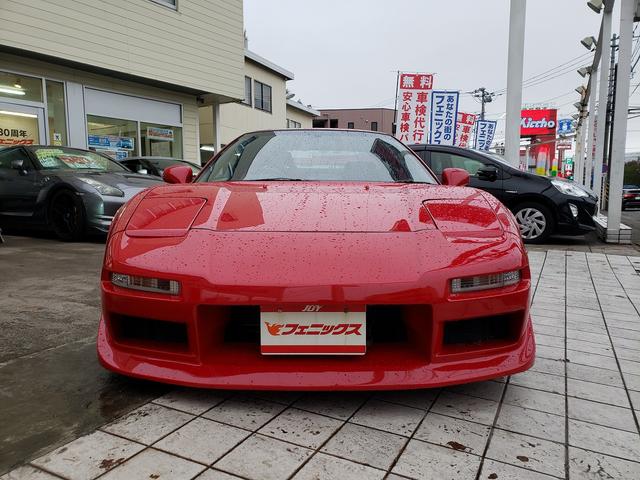 ＮＳＸ 　５速ＭＴ！エアロ！黒本革パワーシート！クル－ズコントロール！車高調！ＢＢＳアルミホイール♪ＭＯＭＯハンドル！ＰＨＡＳＥリアウィング！走行３．５万Ｋ♪ＡＬＰＨＡホーン！ＶＴＥＣ５速ＭＴ（3枚目）