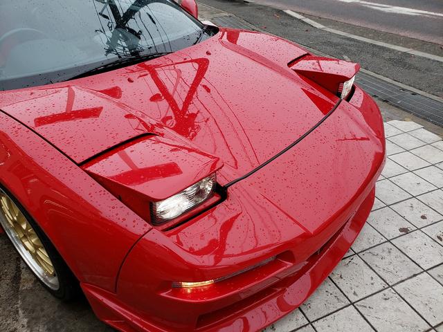 ＮＳＸ 　５速ＭＴ！エアロ！黒本革パワーシート！クル－ズコントロール！車高調！ＢＢＳアルミホイール♪ＭＯＭＯハンドル！ＰＨＡＳＥリアウィング！走行３．５万Ｋ♪ＡＬＰＨＡホーン！ＶＴＥＣ５速ＭＴ（45枚目）