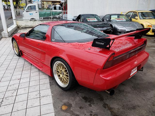 ＮＳＸ 　５速ＭＴ！エアロ！黒本革パワーシート！クル－ズコントロール！車高調！ＢＢＳアルミホイール♪ＭＯＭＯハンドル！ＰＨＡＳＥリアウィング！走行３．５万Ｋ♪ＡＬＰＨＡホーン！ＶＴＥＣ５速ＭＴ（66枚目）