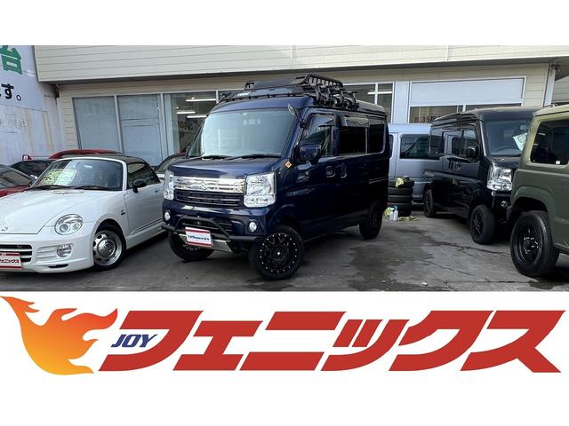 エブリイ ジョインターボ　３５ＭＭリフトアップ　エクストリーム１５ＡＷ＆オープンカントリーＲ／Ｔ　ＲＶ－ＩＮＮＯキャリア　ルーフラック　リアラダー　背面タイヤ　革調シートカバー　ＳＤＤナビ　フルセグ　バックカメラ　ＤＶＤ　ＢＴ（63枚目）