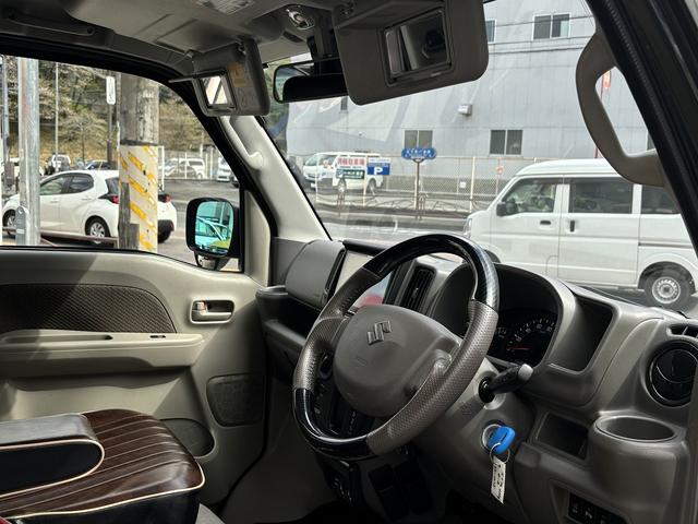 エブリイ ジョイン プラスライン前後バンパー・マフラー☆1オーナー☆リフトアップ☆サイバーナビ8インチ☆XTREMJ14インチアルミ☆木目調シートカバー☆ETC2.0☆フルセグTV☆前後ドラレコ☆Bluetooth☆(45枚目)