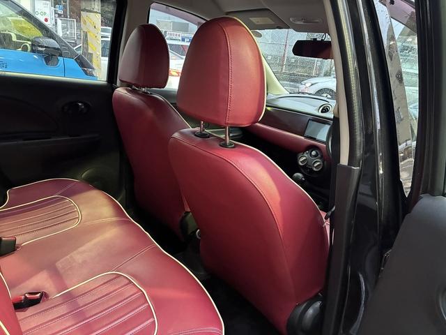 ビュート 12ST 光岡車☆オプション専用ウッド×赤革インパネ☆ストラーダSDナビ☆フルセグTV☆DVD再生☆ルームミラー型前後ドラレコ☆ETC☆赤革シートカバー☆禁煙車☆キーレスキー☆(74枚目)