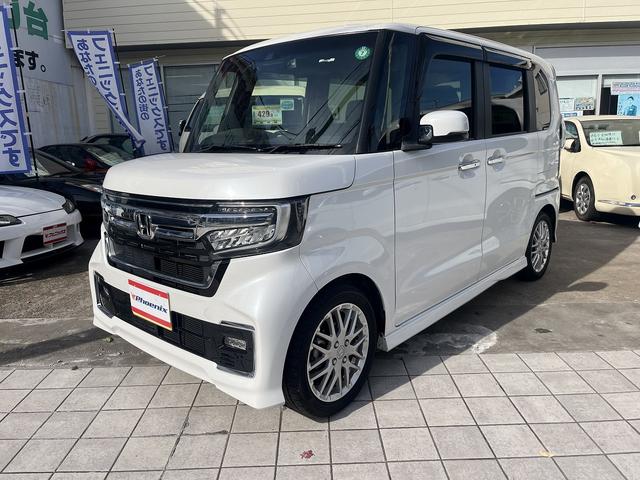 N-BOXカスタム Lターボ 禁煙車!8インチSDナビ!10インチ後席モニター!フルセグ!バックカメラ!Blue tooth!ホンダセンシング!アダクティブレーダークルーズ!前席シートヒーター!ハーフレザーシート!両側電動スライド(2枚目)