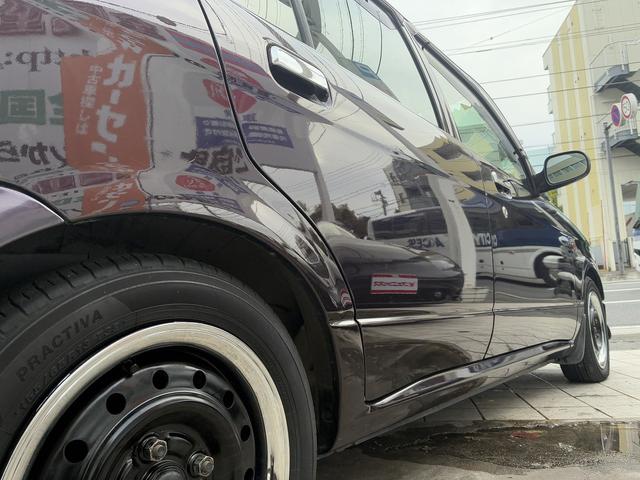 ミラジーノ ジーノ　禁煙車！ストラーダメモリーナビ！Ｂｌｕｅ　ｔｏｏｔｈ！前後メッキバンパー！メッキリング１３インチホイール！ローダウン！ウッドコンビハンドル！ウッドパネル！キーレス！２トーンカラー！（55枚目）