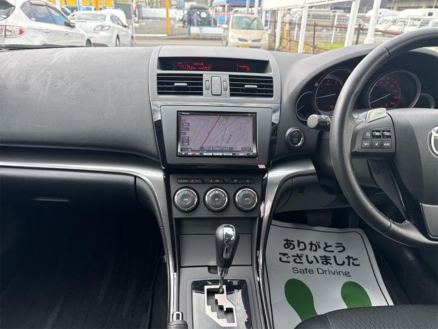 アテンザスポーツ 25S 禁煙車 メモリーナビ ワンセグ Bluetooth接続 DVD CD クルーズコントロール HID ETC アドバンストキー プッシュスタート 横滑り防止装置 FRスポイラー AW タイミングチェーン(10枚目)