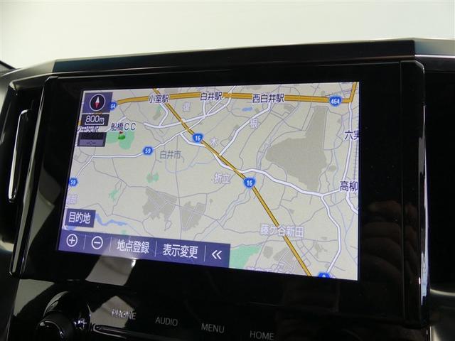 ヴェルファイア 2.5Z ゴールデンアイズ フルセグ メモリーナビ 後席モニター バックカメラ 衝突被害軽減システム ETC 両側電動スライド LEDヘッドランプ フルエアロ 3列シート ワンオーナー DVD再生 ミュージックプレイヤー接続可(6枚目)