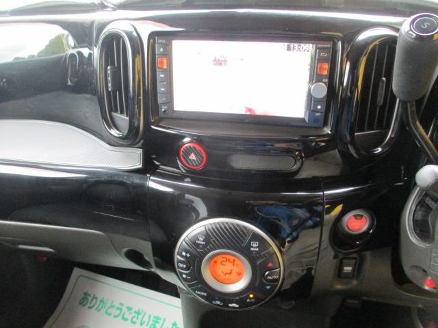 キューブ ライダー 純正HDDナビ フルセグ バックカメラ Bluetooth 革調シートカバー LEDヘッドライト 室内灯LED プッシュスタートスマートキー ビルトインETC WORK16インチAW ローダウンサス(14枚目)