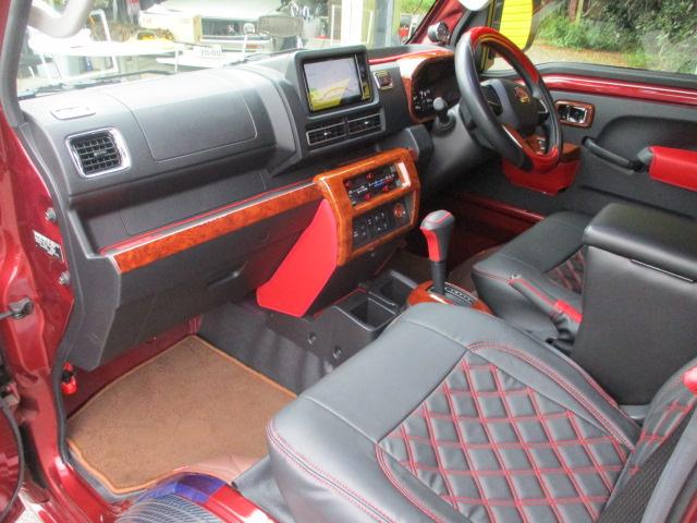 ハイゼットトラック ジャンボエクストラ　カロッツェリアナビ　フルセグ　バックカメラ　Ｂｌｕｅｔｏｏｔｈ　ＡＥＲＯ　ＯＶＥＲエアロパーツ　ワンオーナー　４ＷＤ　ＬＴＤヘッドライト　フォグランプ　革調シートカバー　ウッドパネル　メッキパーツ（29枚目）