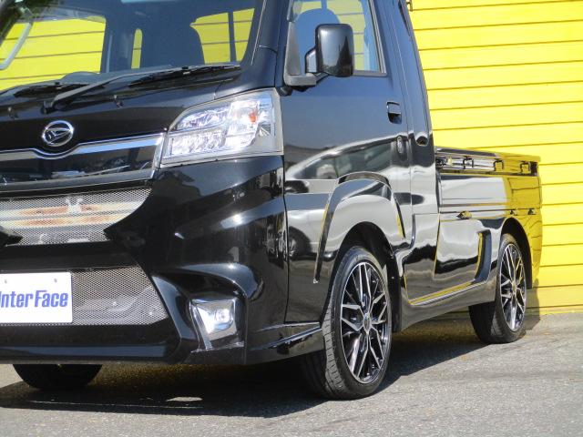 ハイゼットトラック ジャンボ 純正5速マニュアル車 パワーステアリング パワーウインド エアコン キーレス カロッツェリアオーディオ 純正LEDヘッドライト フォグランプ 社外エアロパーツ 社外16インチAW ワンオーナー車(27枚目)