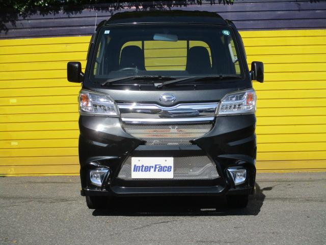 ハイゼットトラック ジャンボ 純正5速マニュアル車 パワーステアリング パワーウインド エアコン キーレス カロッツェリアオーディオ 純正LEDヘッドライト フォグランプ 社外エアロパーツ 社外16インチAW ワンオーナー車(40枚目)