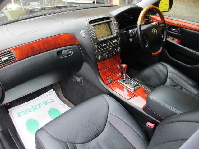 セルシオ eR仕様 純正ナビ バックカメラ サンルーフ 黒革エアーシート パワーシート 電動リヤサンシェード オートクルーズコントロール HIDヘッドライト イエローフォグランプ 純正18インチAW ビルトインETC(42枚目)