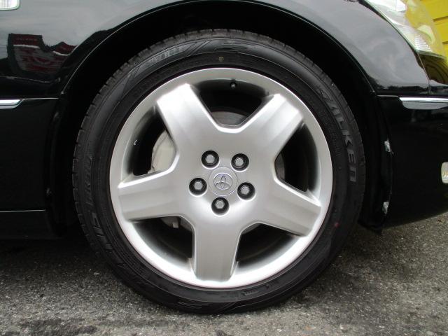 セルシオ eR仕様 純正ナビ バックカメラ サンルーフ 黒革エアーシート パワーシート 電動リヤサンシェード オートクルーズコントロール HIDヘッドライト イエローフォグランプ 純正18インチAW ビルトインETC(59枚目)