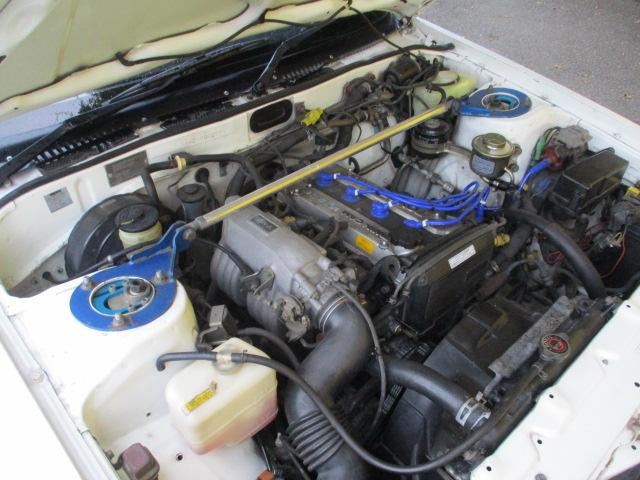 カリーナ ＧＴ－Ｒ　純正５速マニュアル車　４Ａ－ＧＥＵエンジン　タコアシ　ＦＧＫマフラー　ストラットタワーバー　トヨタ１５インチＡＷ　ローダウン　社外ステアリング　純正ステアリング有　ドライブレコーダー　ＥＴＣ（50枚目）