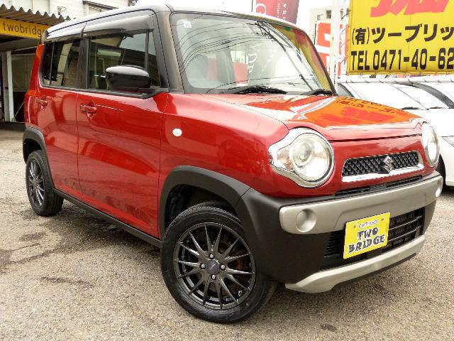 ハスラー G セットオプション装着車 社外ナビ フルセグTV スマートキー プッシュスタート アイドリングストップ シートヒーター 衝突安全ボディ 盗難防止システム オートエアコン 社外15インチアルミ ETC(7枚目)