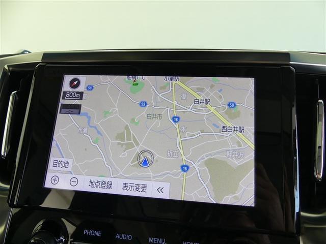 アルファード 2.5S Cパッケージ サンルーフ フルセグ メモリーナビ 後席モニター バックカメラ 衝突被害軽減システム ETC 両側電動スライド LEDヘッドランプ フルエアロ 3列シート ワンオーナー DVD再生 記録簿 安全装備(15枚目)