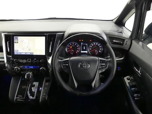 アルファード 2.5S タイプゴールド フルセグ メモリーナビ 後席モニター バックカメラ 衝突被害軽減システム ETC 両側電動スライド LEDヘッドランプ 3列シート ワンオーナー DVD再生 ミュージックプレイヤー接続可 乗車定員7人(4枚目)