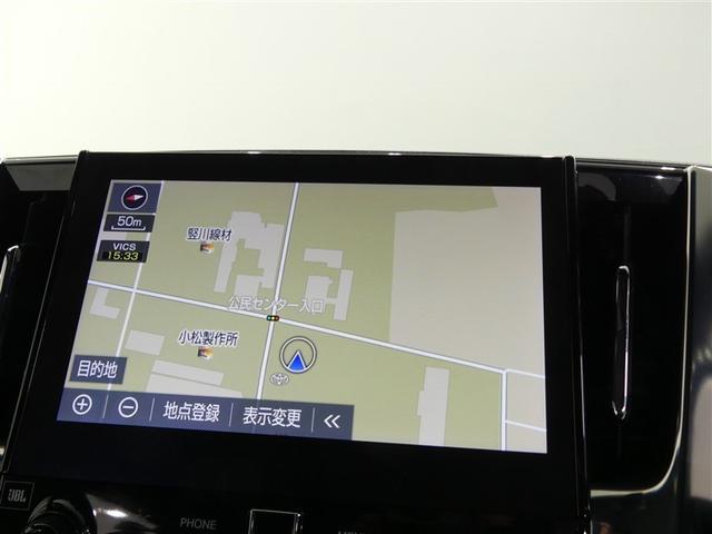 アルファード 2.5S タイプゴールド フルセグ メモリーナビ 後席モニター バックカメラ 衝突被害軽減システム ETC 両側電動スライド LEDヘッドランプ 3列シート ワンオーナー DVD再生 ミュージックプレイヤー接続可 乗車定員7人(6枚目)