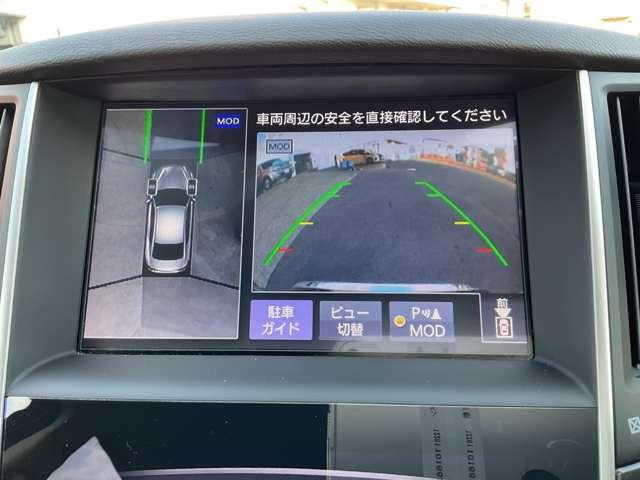 スカイライン ３．５　３５０ＧＴ　ハイブリッド　タイプＰ　スマートキ　プリクラッシュ　盗難防止システム　ＬＥＤ　ＡＷ　オートクルーズコントロール　ＴＶナビ　オートエアコン　Ｄレコ　キーレスゴー　メモリ－ナビ　レーンアシスト　Ｂカメラ　ＥＴＣ　サイドカメラ（8枚目）