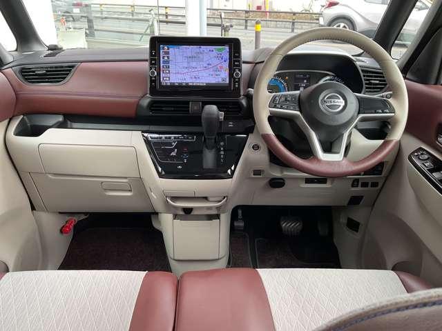 ルークス 660 AUTECH Xベース ※純正9インチナビ+地デジ+全周囲カメラ レーンキープアシスト ETC付き オートエアコン アイドリングストップ インテリキー 盗難防止システム ABS ドライブレコーダー アルミホイール ブレーキサポート(4枚目)