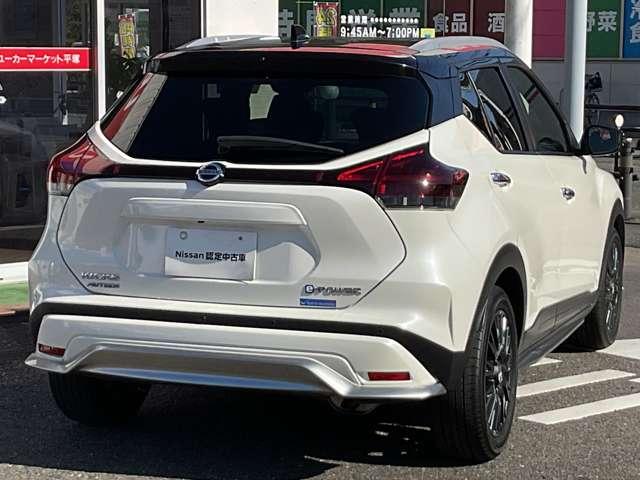 キックス １．２　ＡＵＴＥＣＨ　（ｅ－ＰＯＷＥＲ）　※純正９インチナビ＋地デジ＋全周囲カメラ　インテリジェントキー　アラウンドモニター　ＬＥＤヘットライト　ドライブレコーダー　エマージェンシーブレーキ　ＥＴＣ　メモリーナビ（3枚目）