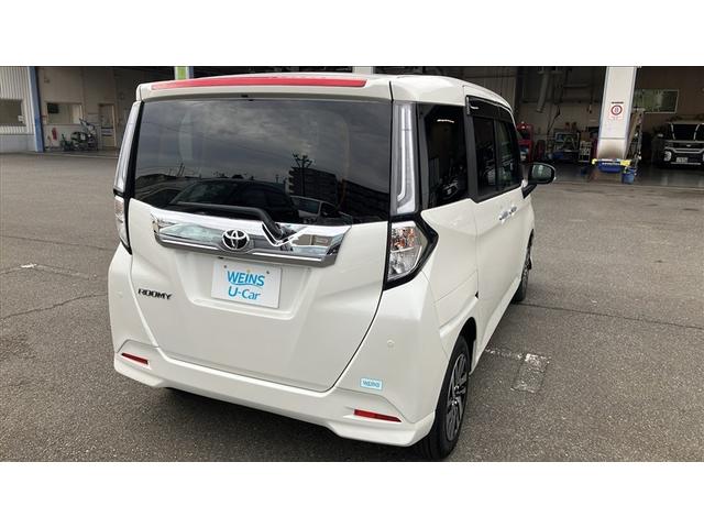 ルーミー カスタムＧ　フルセグナビＴＶ　バックカメラ　ＤＶＤ再生　ＥＴＣ　シートヒーター　両側電動ＳＤ　ＬＥＤヘット　バックビューモニター　衝突回避ブレーキ　スマートキー　クルーズコントロール　点検記録簿　１オーナー（4枚目）