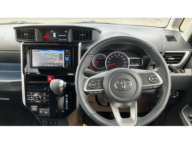 ルーミー カスタムＧ　フルセグナビＴＶ　バックカメラ　ＤＶＤ再生　ＥＴＣ　シートヒーター　両側電動ＳＤ　ＬＥＤヘット　バックビューモニター　衝突回避ブレーキ　スマートキー　クルーズコントロール　点検記録簿　１オーナー（5枚目）