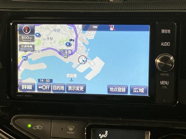 アクア クロスオーバー　ナビＴＶ　バックカメラ　ＥＴＣ　ドライブレコーダー　メディアプレイヤー接続　Ｂカメラ　地デジ　イモビライザー　ナビＴＶ　エアコン　ＥＳＣ　記録簿　ドライブレコーダー　アルミホイール　　ＤＶＤ再生（6枚目）