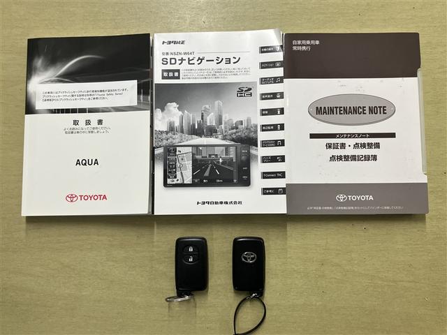アクア Ｇ　Ｇ’ｓ　フルセグナビＴＶ　バックカメラ　ＥＴＣ　シートヒーター　衝突回避ブレーキ　整備手帳　ＥＴＣ付き　盗難防止装置　ブレーキサポート　キーレス　オートクルーズコントロール　１オーナー（20枚目）