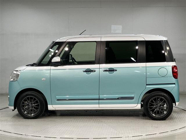 ムーヴキャンバス ストライプスＧターボ　シートヒーター　両側自動ドア　フルセグナビＴＶ　ＤＶＤ再生　カーテンエアバック　Ｂカメ　レーダーブレーキサポート　アルミホイール　フルセグＴＶ　スマキー　クルーズコントロール　運転席助手席エアバッグ（2枚目）