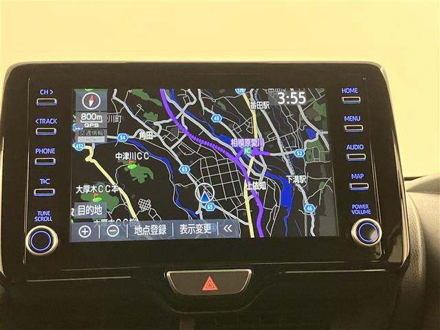 ヤリス ハイブリッドG LEDライト フルセグTV サイドエアバッグ スマートキ Bモニター ETC車載器 横滑り防止装置 クルコン セキュリティアラーム メディアプレイヤー接続 パワステ メモリーナビゲーション キーフリー(6枚目)