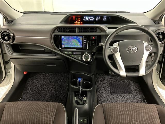 アクア Ｇ　誤発進抑制機能　バックモニタ　セキュリティー　メンテナンスノート　ドライブレコーダ　デュアルエアバック　ナビＴＶ　ＬＥＤ　パワーウィンドウ　１オーナ－　地デジ　ＥＳＣ　ＡＴエアコン　ＡＢＳ　アルミ（5枚目）