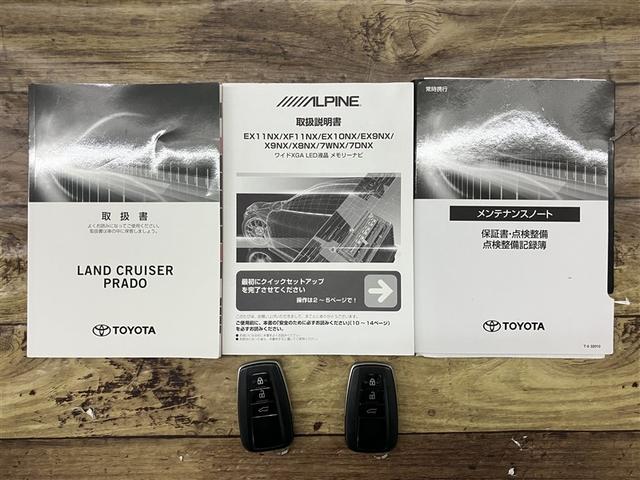 ランドクルーザープラド ＴＸ　ＬＥＤランプ　リアカメラ　ＡＢＳ付き　盗難防止装置　アルミホイール　オートクルーズコントロール　ドライブレコーダ　メモリーナビ　キーレス　メディアプレイヤー接続　サイドエアバッグ　ナビＴＶ　ＥＴＣ装備（20枚目）