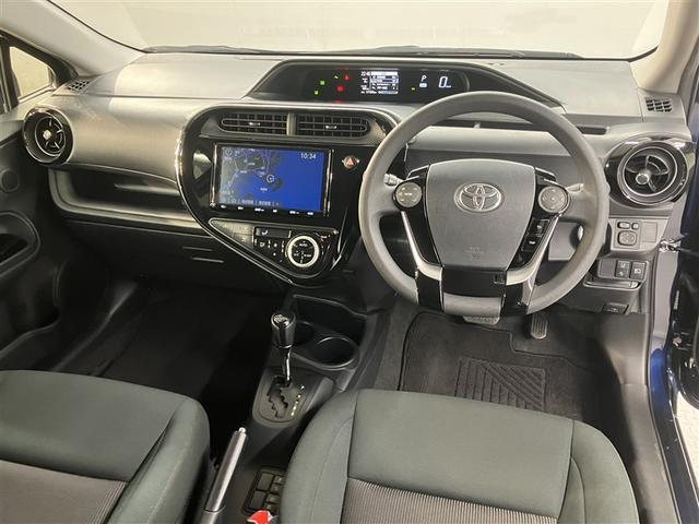 アクア Sスタイルブラック 大型オプションナビ バックモニター 障害物センサー 衝突軽減ブレーキ 点検記録簿付き 定期点検記録簿 AUX接続 TVナビ Dレコ 地デジTV LED PW ABS エアコン 運転席エアバック(9枚目)