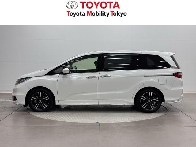 オデッセイハイブリッド ハイブリッドアブソルート・ホンダセンシング アルミ サイドカーテンエアバック リアカメラ Pシート フルオートエアコン デュアルエアコン ABS 整備記録簿 キーレス VSA Wエアバッグ LEDライト 3列シート パワーウィンドウ ナビTV(3枚目)