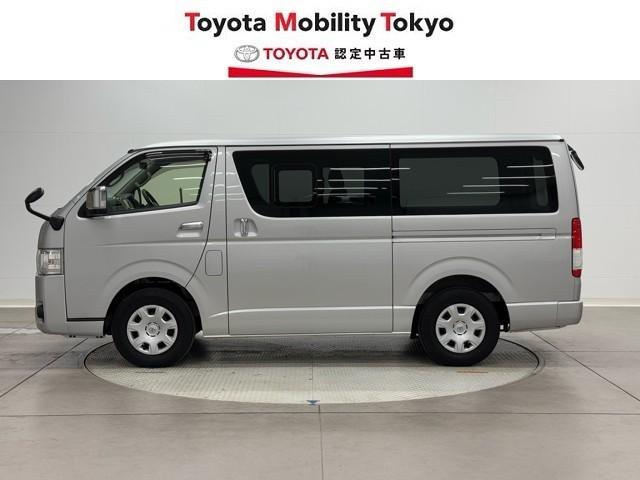 ハイエースバン ロングスーパーGL Wエアコン Wエアバック Bカメラ LEDライト パワーウインドウ 横滑防止 フルセグテレビ DVD視聴可 キーレスエントリー メモリーナビ オートエアコン ETC パワーステ 記録簿有 ABS(3枚目)