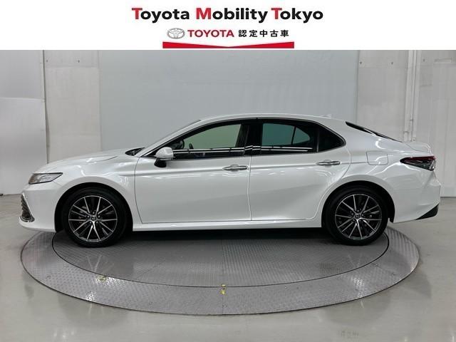 カムリ Ｇレザーパッケージ　点検記録簿　誤発進抑制　カーテンエアバッグ　電動シ－ト　オートエアコン　黒革シート　ＬＥＤランプ　盗難防止装置　ドライブレコーダ　エアバッグ　パワーウインドウ　オートクルーズ　ＡＢＳ　メモリ－ナビ（3枚目）