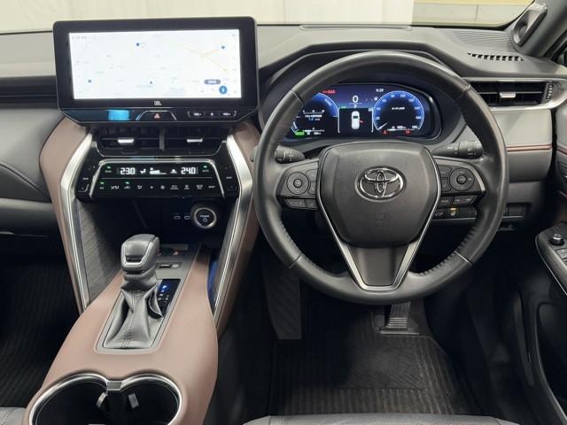 ハリアーハイブリッド Z レザーパッケージ パノラマムーンルーフ ドライブレコーダー 本革シート 整備記録簿 AC100V AUX 横滑り防止機能 ナビ&TV 盗難防止装置 クルーズコントロール 電動シート AWD メモリナビ LEDライト(4枚目)