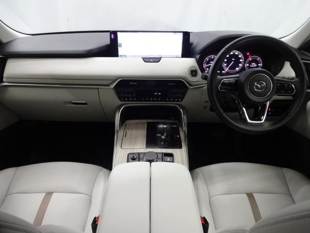 CX-60 3.3 XDハイブリッド エクスクルーシブ モダン ディーゼ 内装ピュアホワイト ドライバー異常時対応システム 純正20インチ切削加工ブラックメタリック塗装アルミホイール 360°ビュー 衝突軽減ブレーキ LEDライト オートハイビーム 追従式クルコン ETC(2枚目)