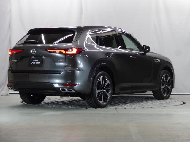 CX-60 3.3 XDハイブリッド エクスクルーシブ モダン ディーゼ 内装ピュアホワイト ドライバー異常時対応システム 純正20インチ切削加工ブラックメタリック塗装アルミホイール 360°ビュー 衝突軽減ブレーキ LEDライト オートハイビーム 追従式クルコン ETC(38枚目)