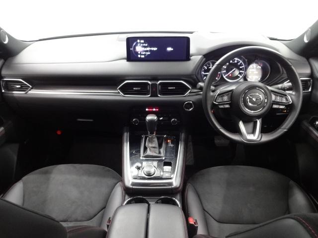 ＣＸ－８ ２．２　ＸＤ　ブラックトーン　エディション　ディーゼルターボ　７人乗り　シート：合成皮革ブラック（赤ステッチ）　サイドガーニッシュ　ルーフレール　電動スライドガラスサンルーフ　１０．２５インチセンターディスプレイ　地上デジタルＴＶチューナー　ボーズサウンドシステ（2枚目）