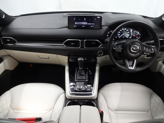 ＣＸ－８ ２．２　ＸＤ　エクスクルーシブ　モード　ディーゼルターボ　６人乗り　内装ピュアホワイト：ナッパレザー　電動スライドガラスサンルーフ　ルーフレール　ハンズフリー機能付きパワーリフトゲート　１０．２５インチセンターディスプレイ　アームレスト付きコンソール　ボーズ（2枚目）