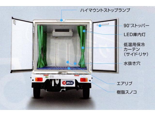 キャリイトラック（スズキ） 冷蔵冷凍車 －３０℃設定菱重製冷凍機 
